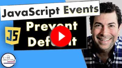 javascript prevent default video